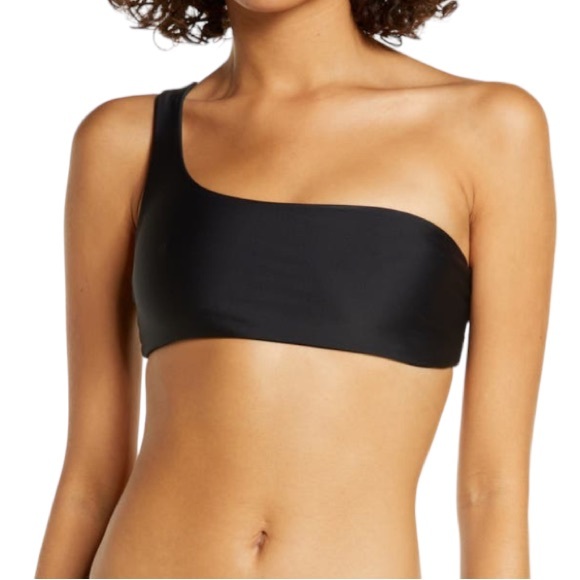 Jade Swim Other - Jade Swim Apex One Shoulder Bikini Top in Black (S)